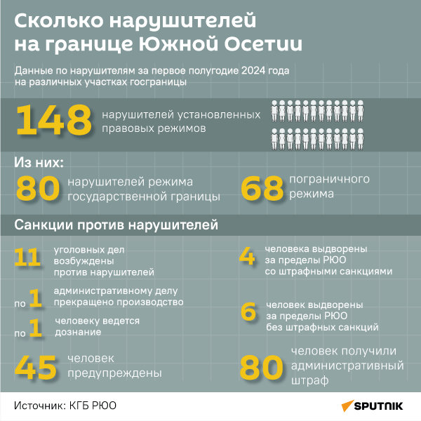 Сколько нарушителей на границе Южной Осетии - Sputnik Южная Осетия