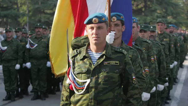 Репетиция военного парада, посвященного Дню независимости Южной Осетии - Sputnik Южная Осетия