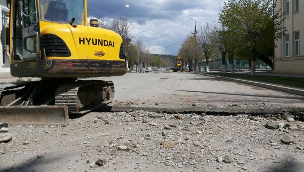 В Цхинвале приступили к благоустройству улиц  - Sputnik Южная Осетия