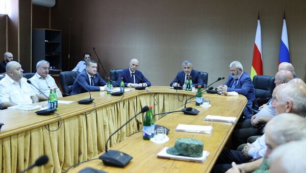 Встреча с членами штаба Миротворец - Sputnik Южная Осетия