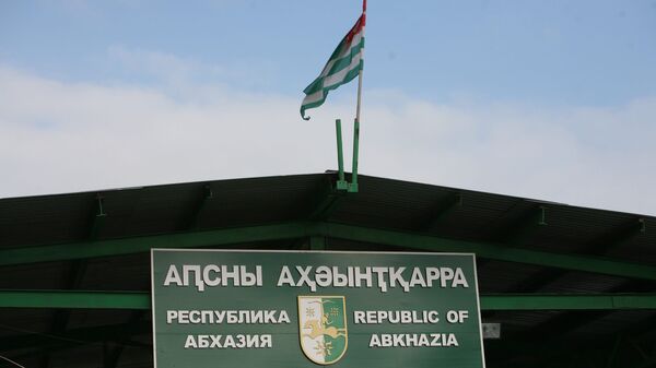 Пограничный пост Псоу на въезде в Республику Абхазия. - Sputnik Южная Осетия