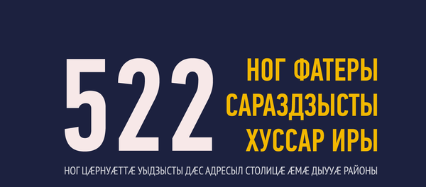 Хуссар Ира сараздзысты 522 ног фатеры Хуссар Ира сараздзысты 522 ног фатеры - Sputnik Хуссар Ирыстон