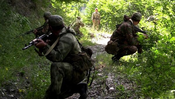 С Батальоном спецназа МО РЮО проводятся сборы в полевых условия - Sputnik Южная Осетия