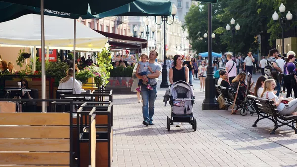 Старый Арбат после снятия карантина