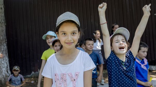 Детский лагерь на базе школы-интерната - Sputnik Южная Осетия