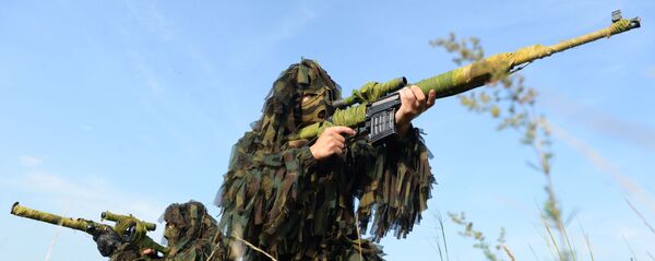 Снайперы во учений. Архивное фото  Снайперы во учений. Архивное фото  - Sputnik Южная Осетия