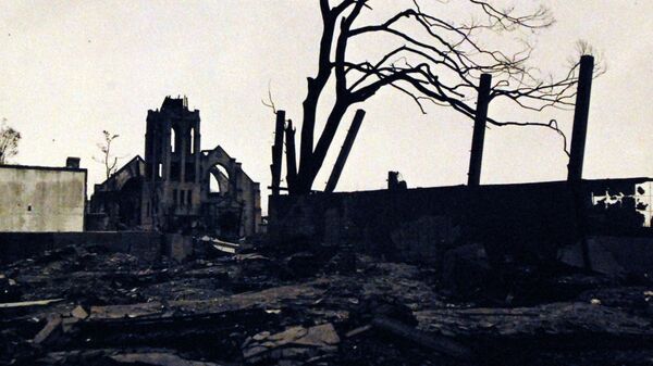Разрушения после атомных бомбардировок в Хиросиме  - Sputnik Южная Осетия