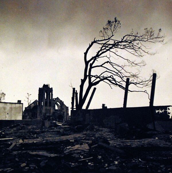 Разрушения после атомных бомбардировок в Хиросиме  - Sputnik Южная Осетия