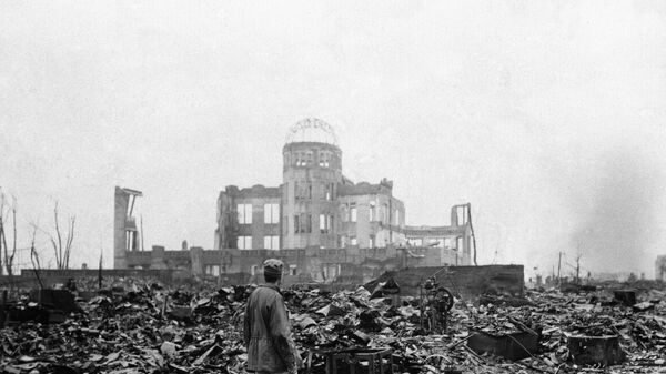 Разрушенный кинотеатр в Хиросиме, 8 сентября 1945 год  - Sputnik Южная Осетия