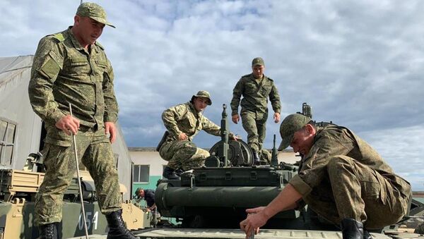 Команда танкистов Минобороны РЮО прибыла в Алабино - Sputnik Южная Осетия