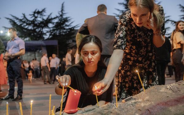 Акция Свечи плачут за людей - Sputnik Южная Осетия