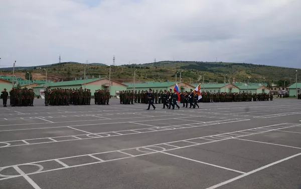 На территории военной базы ЮВО прошли памятные мероприятия, посвященные 12-й годовщине августовских событий На территории военной базы ЮВО прошли памятные мероприятия, посвященные 12-й годовщине августовских событий - Sputnik Южная Осетия