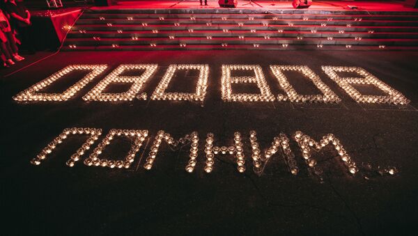 Акция Свеча памяти в честь 12-ой годовщины войны 08.08.08. во Владикавказе. - Sputnik Южная Осетия
