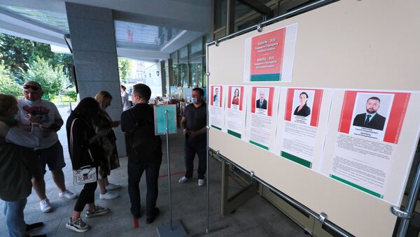 Голосование на выборах президента Белоруссии в Москве - Sputnik Южная Осетия