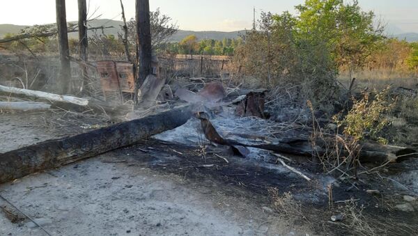 Пожар на окраине Цхинвала - Sputnik Южная Осетия
