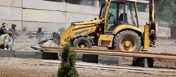 Строительство спортгородка в Минобороны Южной Осетии - Sputnik Южная Осетия