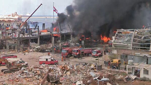 Через месяц после взрывов в порту Бейрута возник пожар - Sputnik Южная Осетия