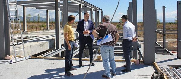 Cтроительство базальтового завода Cтроительство базальтового завода - Sputnik Южная Осетия