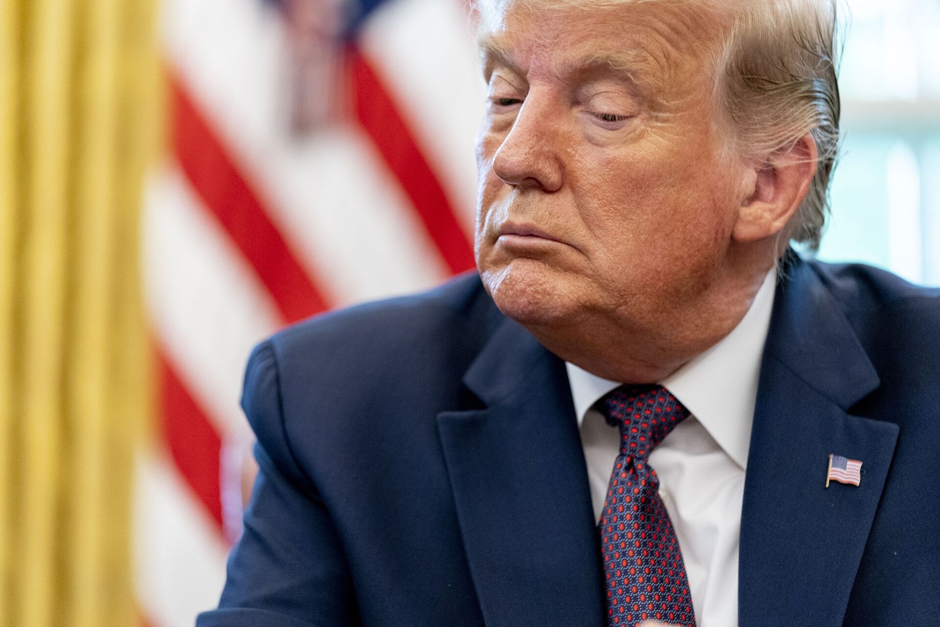 Президент США Дональд Трамп в Овальном кабинете Белого дома - Sputnik Южная Осетия, 1920, 24.06.2025
