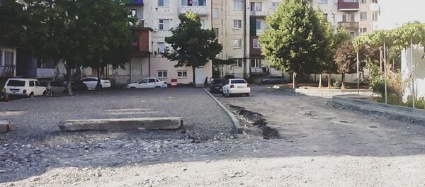 Благоустройство дворовых территорий на улице Гафеза - Sputnik Южная Осетия