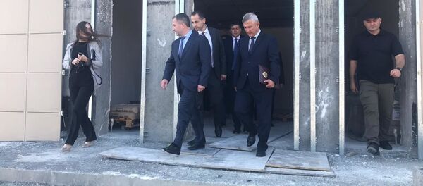 Российская делегация побывала в здании ИКЦ в Цхинвале - Sputnik Южная Осетия