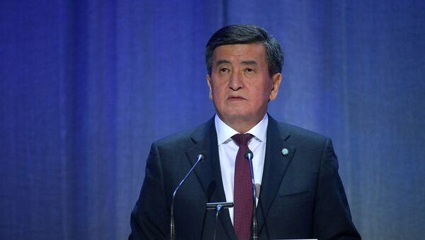 Президент Киргизии Сооронбай Жээнбеков  - Sputnik Южная Осетия