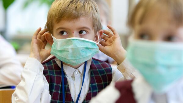 Профилактические меры против гриппа в школе Южно-Сахалинска - Sputnik Южная Осетия