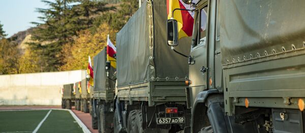 Мобильный российский госпиталь прибыл в Цхинвал - Sputnik Южная Осетия