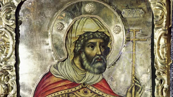 Икона Сотник Лонгин. Автор Федор Зубов. 1680 год. - Sputnik Южная Осетия