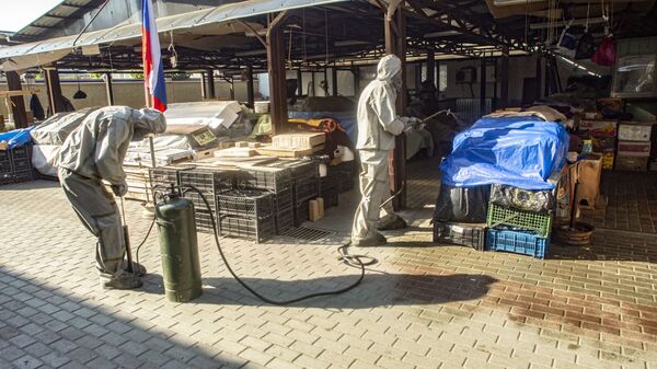 Уӕрӕсейаг ӕфсӕддонтæ сдезинфекци кодтой Цхинвалы уынгтæ æмæ базарадон объекттæ - Sputnik Хуссар Ирыстон