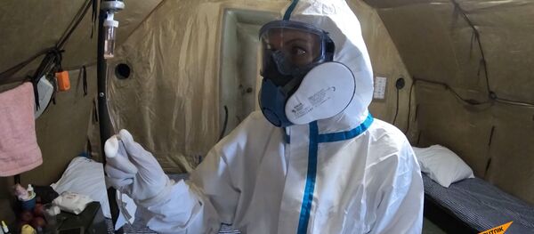 Найти и обезвредить: как проводят исследования в российском ковид-госпитале в Цхинвале Найти и обезвредить: как проводят исследования в российском ковид-госпитале в Цхинвале - Sputnik Южная Осетия