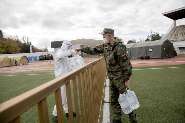 Военный полевой госпиталь Министерства обороны Российской Федерации в Цхинвале - Sputnik Южная Осетия