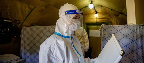 Мобильный госпиталь Минобороны России в Цхинвале Мобильный госпиталь Минобороны России в Цхинвале - Sputnik Южная Осетия
