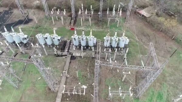 Восстановление электроснабжения в Степанакерте - YouTube - Sputnik Южная Осетия