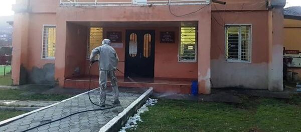 В здании управления внутренних дел Ленингорского района проведена дезинфекция - Sputnik Южная Осетия
