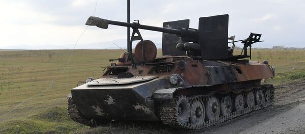 Брошенная армянская военная техника Брошенная армянская военная техника - Sputnik Южная Осетия