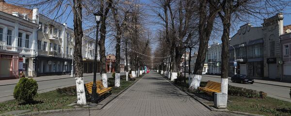 Проспект Мира в центре Владикавказа Проспект Мира в центре Владикавказа - Sputnik Южная Осетия