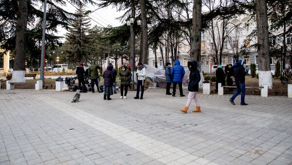 Акция протеста в Цхинвале - Sputnik Южная Осетия