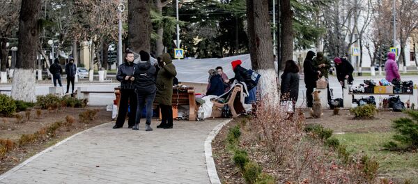 Акция протеста в Цхинвале Акция протеста в Цхинвале - Sputnik Южная Осетия