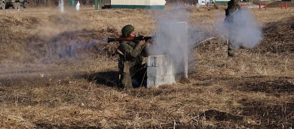 Гранатометчики ЮВО в Южной Осетии уничтожили танки условного противника - Sputnik Южная Осетия