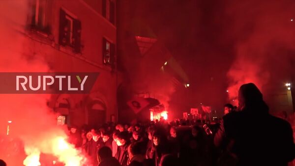Протест в Риме - Sputnik Южная Осетия