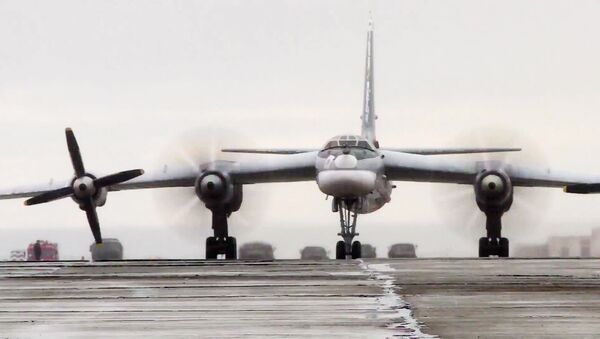 Стратегический бомбардировщик-ракетоносец Ту-95МС. Архивное фото - Sputnik Южная Осетия