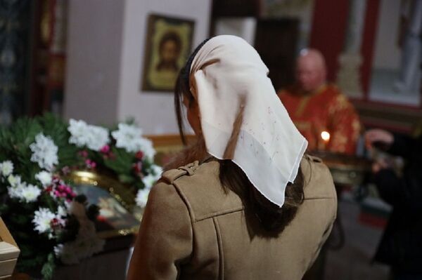 Рождественское богослужение в храме Святой Троицы в Цхинвале - Sputnik Южная Осетия