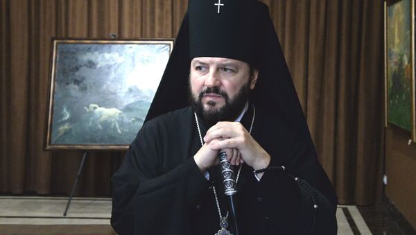 Архиепископ Владикавказский и Аланский Леонид посетил художественный музей имени Махарбека Туганова - Sputnik Южная Осетия