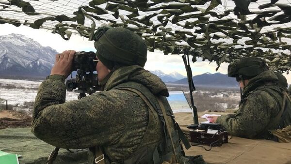 Усиленные роты ЮВО в Южной Осетии применили мини-беспилотную авиацию в горах - Sputnik Южная Осетия
