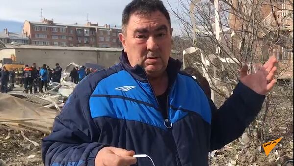 Очевидцы рассказали о взрыве во Владикавказе, разрушившего супермаркет – видео - Sputnik Южная Осетия