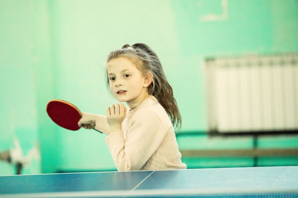 Занятие по настольному теннису в школе-интернат. Март, 2021.  - Sputnik Южная Осетия