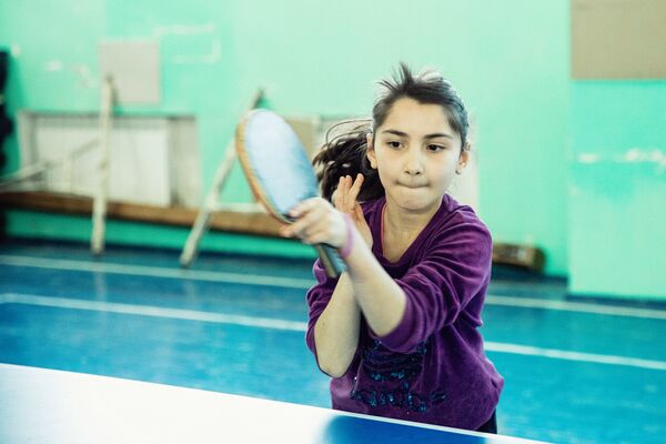 Тренировка по настольному теннису в школе-интернате - Sputnik Южная Осетия