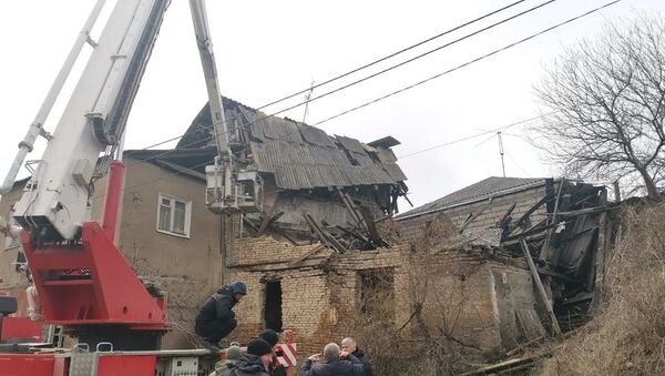 В Цхинвале обвалилась крыша старого дома - Sputnik Южная Осетия