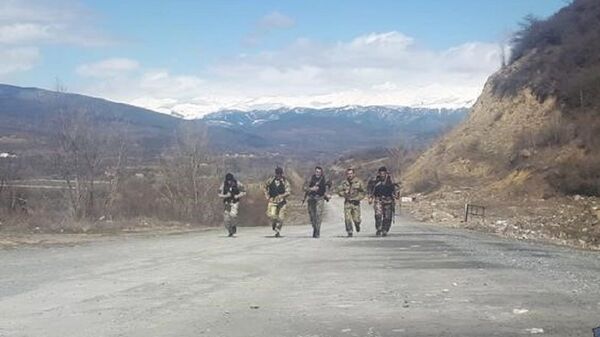Марш-бросок бойцов ОМОН Южной Осетии - Sputnik Южная Осетия